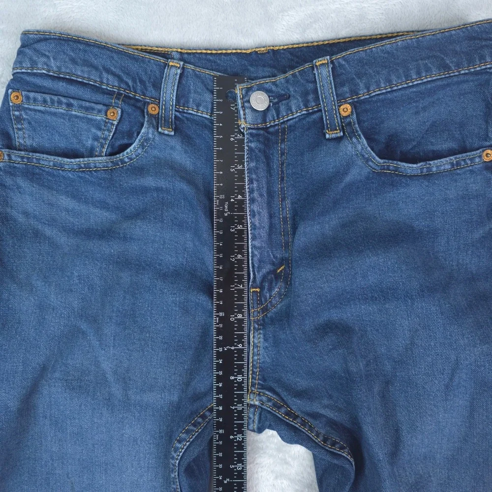 Levis 512 Slim Taper Jeans Mens 32x34 Blue Stretch Denim